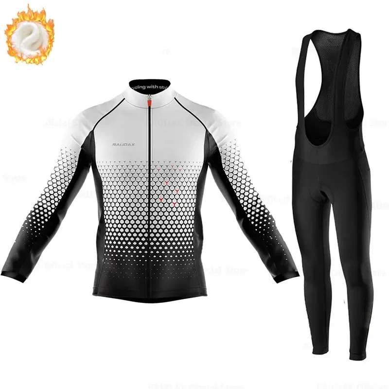 Winter Maillot Ropa Ciclismo Cycling Kits 2024 New Men's Long Sleeves Cycling Jersey Set Mountain Bike Sports Clothing Keep Warm