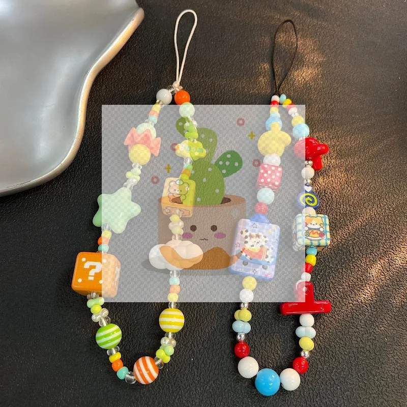 Catena versatile per telefono cellulare a colori da dessert adatta per la corda per appendere la custodia del telefono con fotocamera CCD