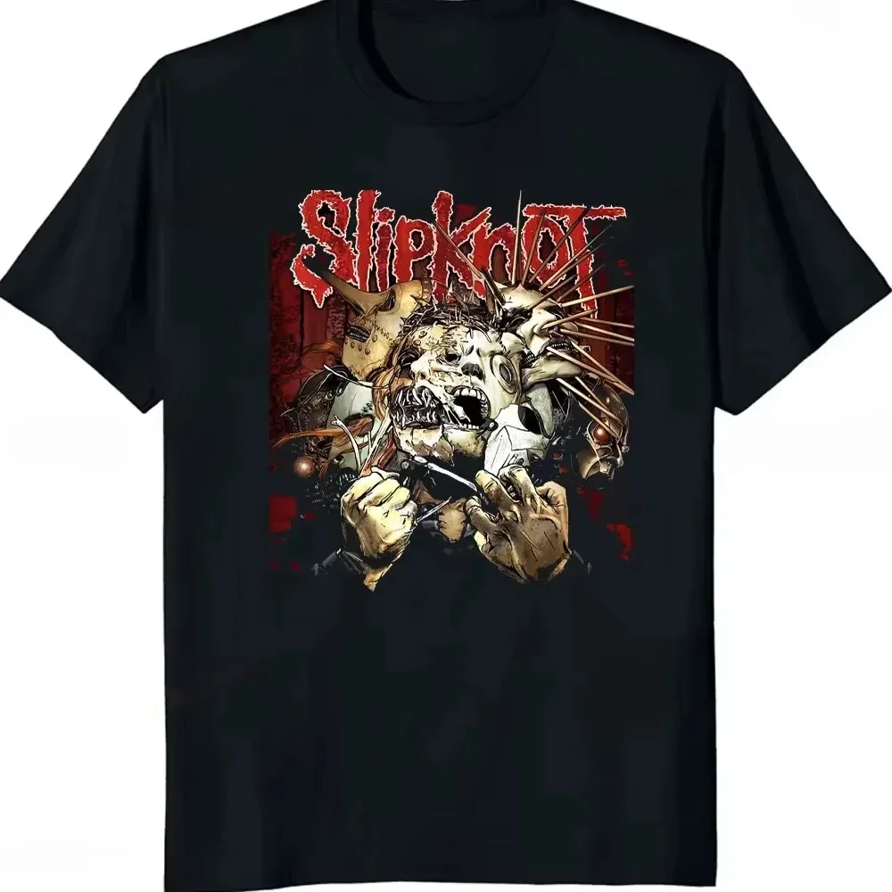 Rock Style Slipknots Printed T Shirts for Women Heavy Metal Tees Prepare for Hell Tour Streetwear T-shirt Cotton Casual Men Top