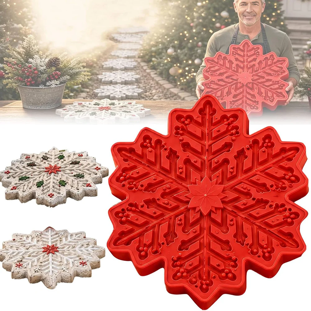 Cement Stepping Mold,Silicone Sunflower/Bee/Pumpkin/Snowflake/Butterfly Concrete Casting Mold,Garden Walkways Landscaping Decor