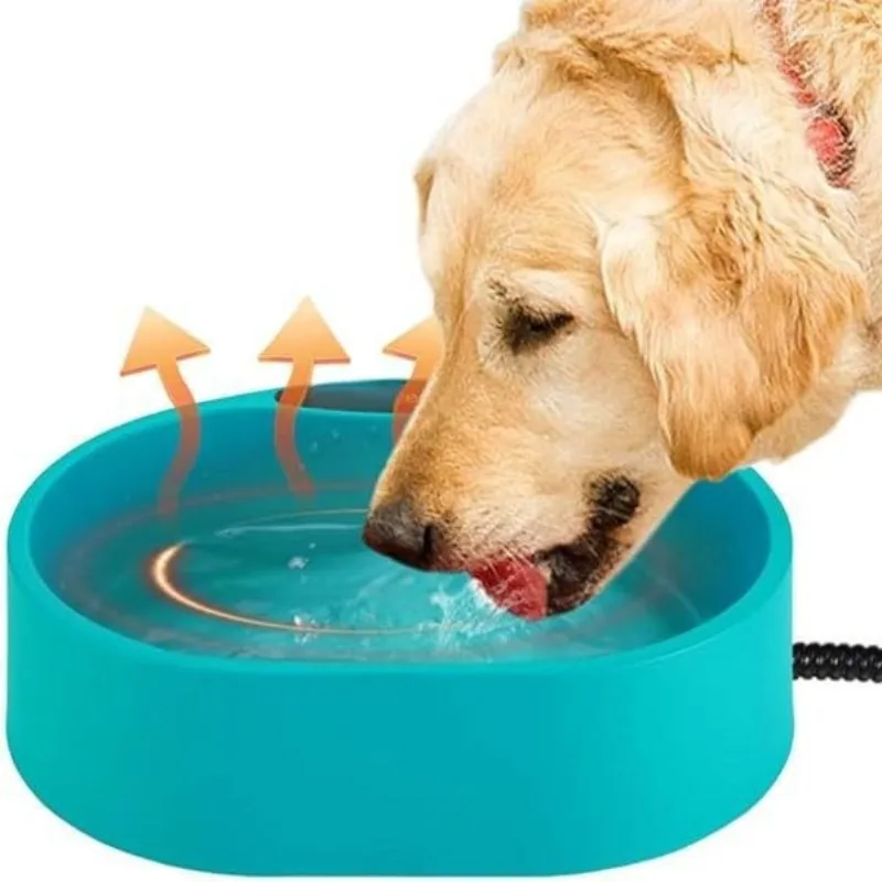 

Pet supplies Heating bowl cat and dog food tray Outdoor indoor automatic insulated water bowl