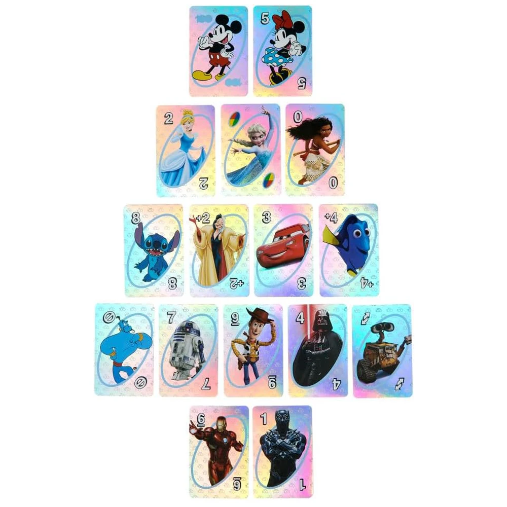 new UNO DIS 100 Card Matching Card Game Princess card Multiplayer Family Party Boardgame Funny Friends Entertainment Poker