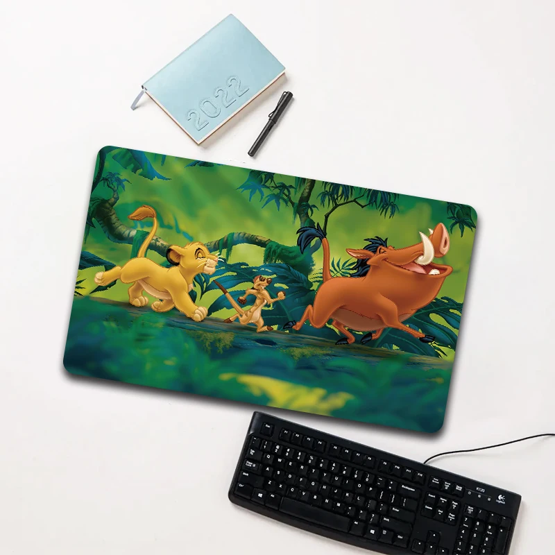 

Disney Lion King Simba Pumbaa Timon Jungle Mouse Pad Large Non-slip Waterproof Desk Mat for Computer Laptop