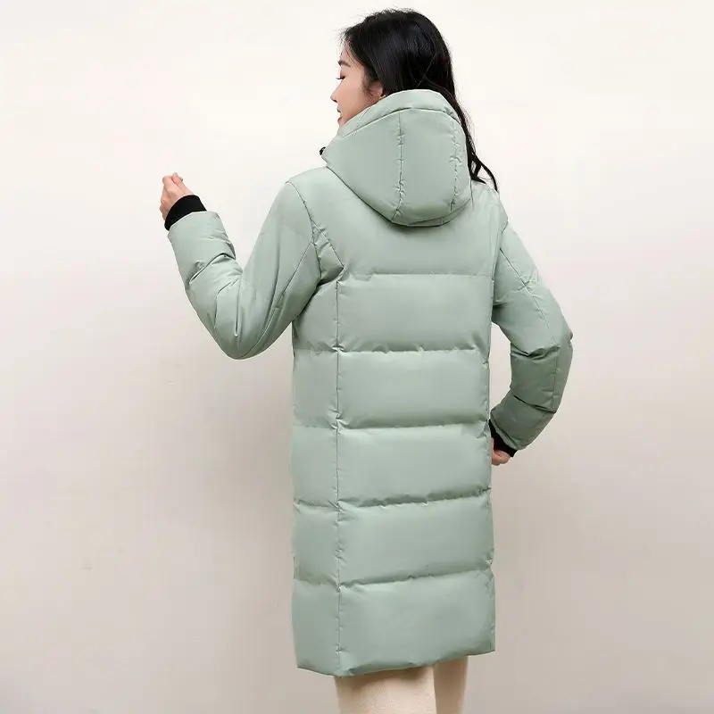 2023 New Women Down Cotton Coat Winter Jacket Female Mid Length Version Parkas Warm Thick Fashion Outwear Fashion Overcoat