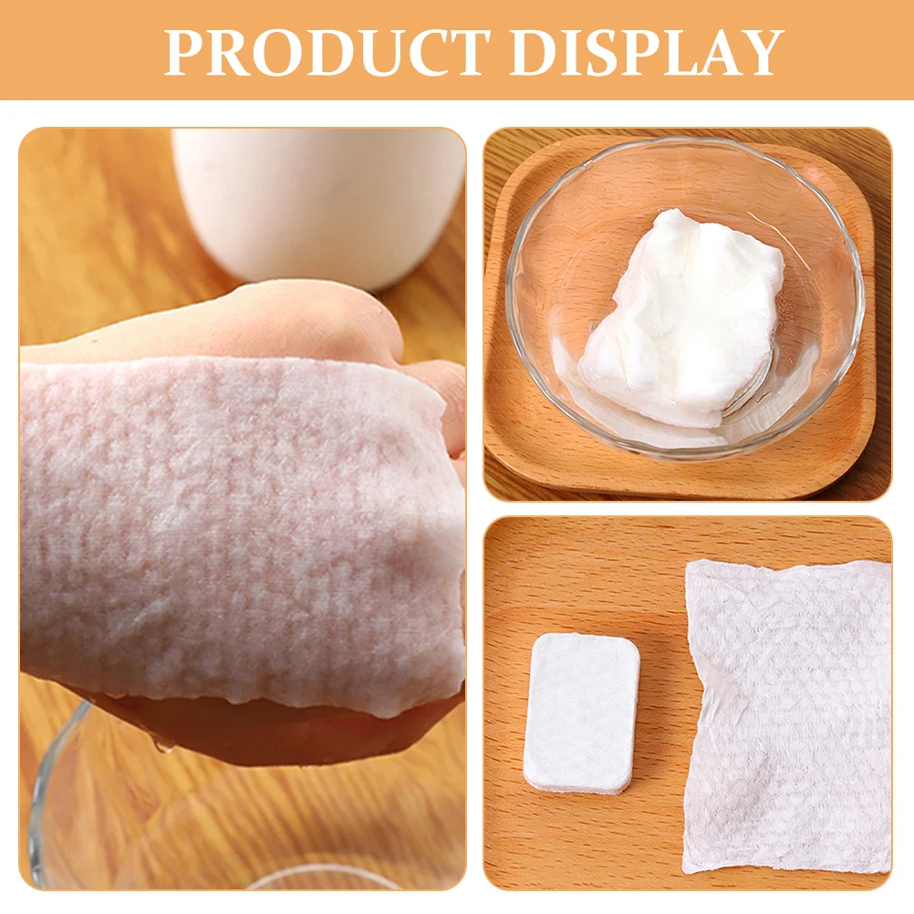 แผ่นเช็ดเครื่องสำอางแบบอัดแน่น ไม่ถักทอ สำหรับทำความสะอาดรูขุมขนอย่างล้ำลึก ขจัดเซลล์ผิวที่ตายแล้ว ควบคุมความมัน ล้างหน้า