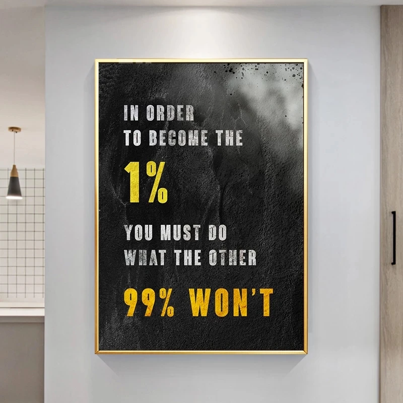 تحفيزية الفن الملصقات 7 قواعد الحياة أنسب نجاح عبارة قماش لوحات جدار يطبع صور لغرفة مكتب ديكور المنزل #3