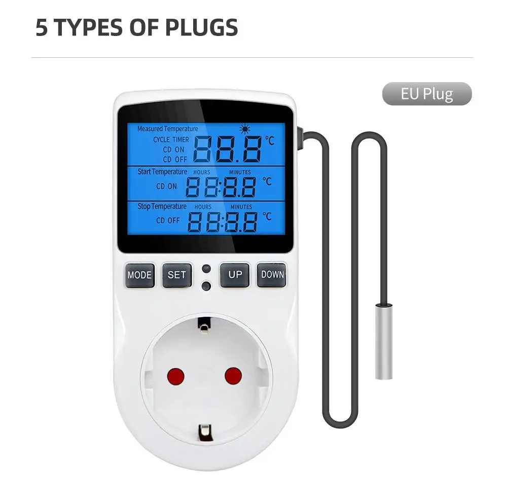 Xiaomi Timer Socket Thermostat Multi-Function Temperature Controller Outlet With Timer Switch Sensor Probe Heating Cooling