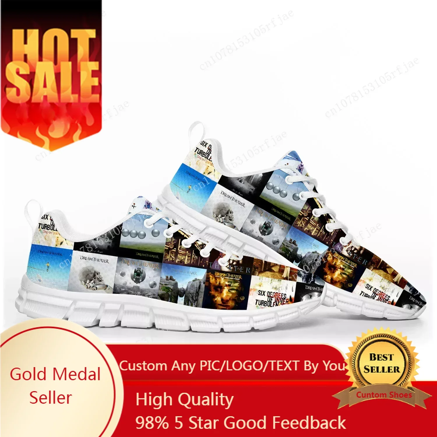

Dream Theater Rock Band Music Sports Shoes Mens Womens Teenager Sneakers Casual Custom Couple Shoes