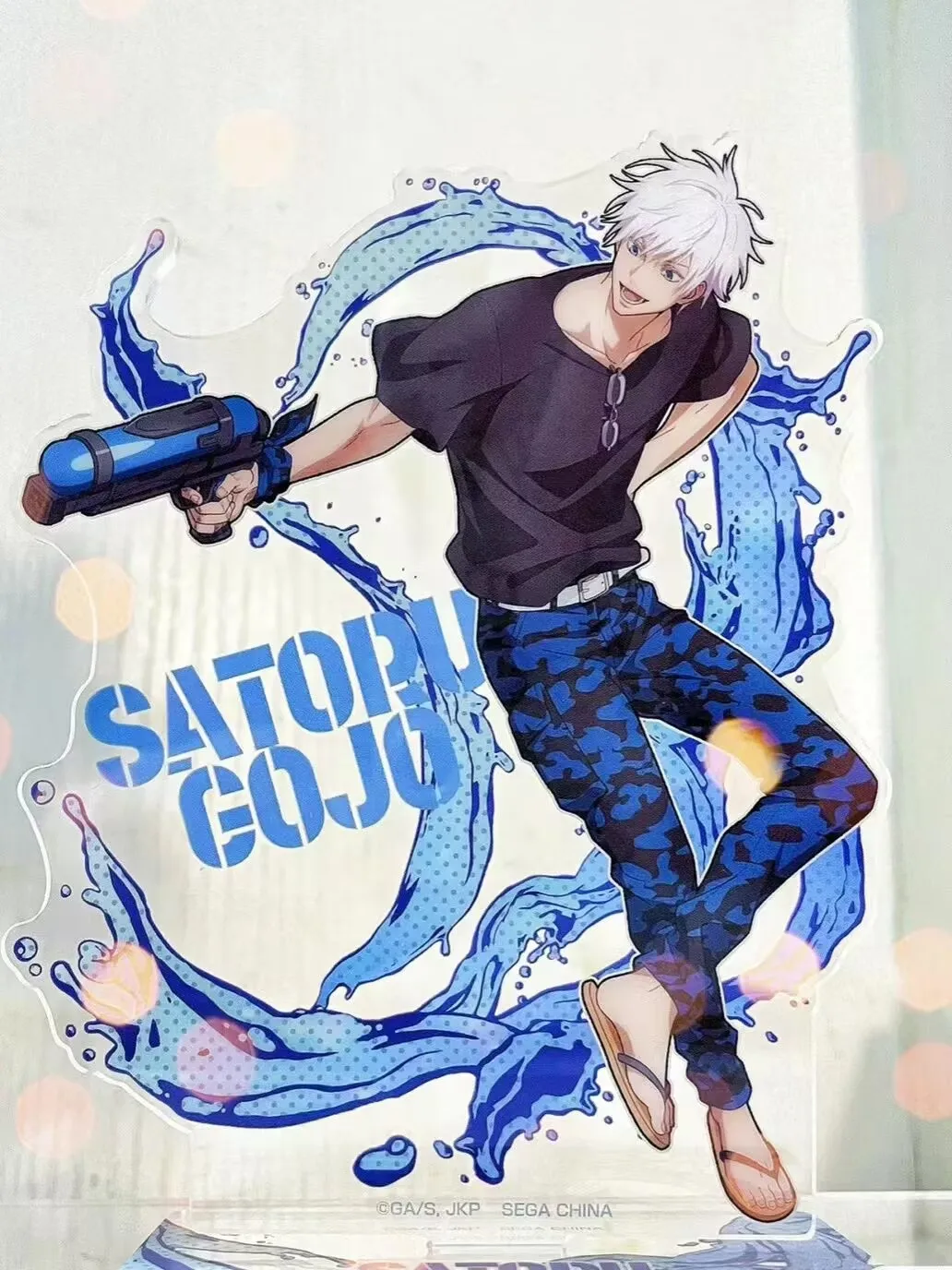 呪術廻戦「五条悟」スタンディングサイン 水鉄砲型アクリル製卓上人形型スタンド飾り アニメ