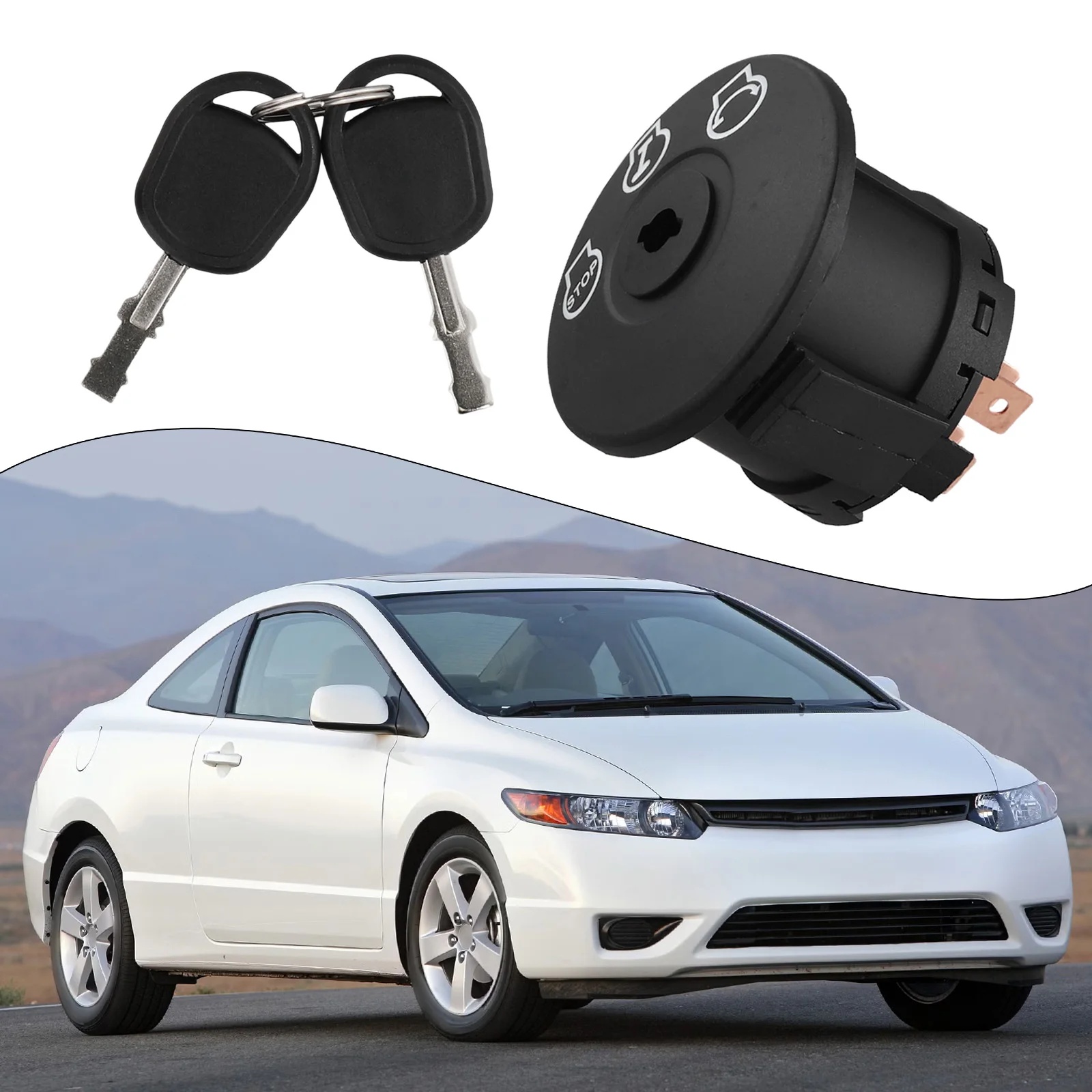 For Ignition Switch with Key for Lawn Mowers 3 Position Control for Cadet For Troy For Craftsman with Accessories