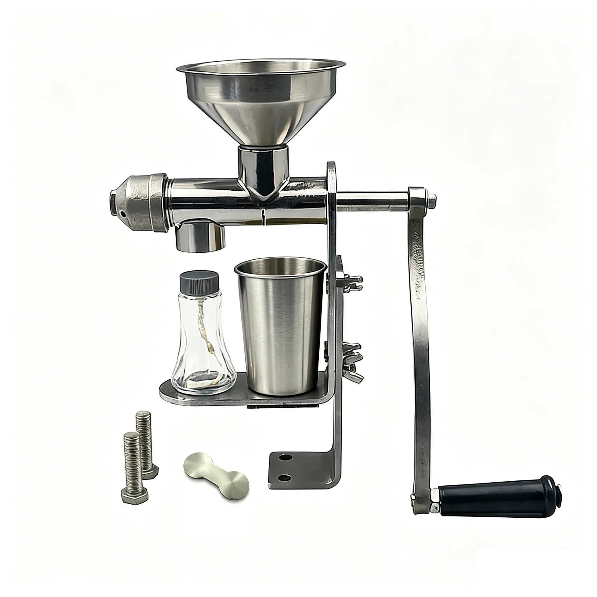 CX stainless steel manual oil press, household small peanut press