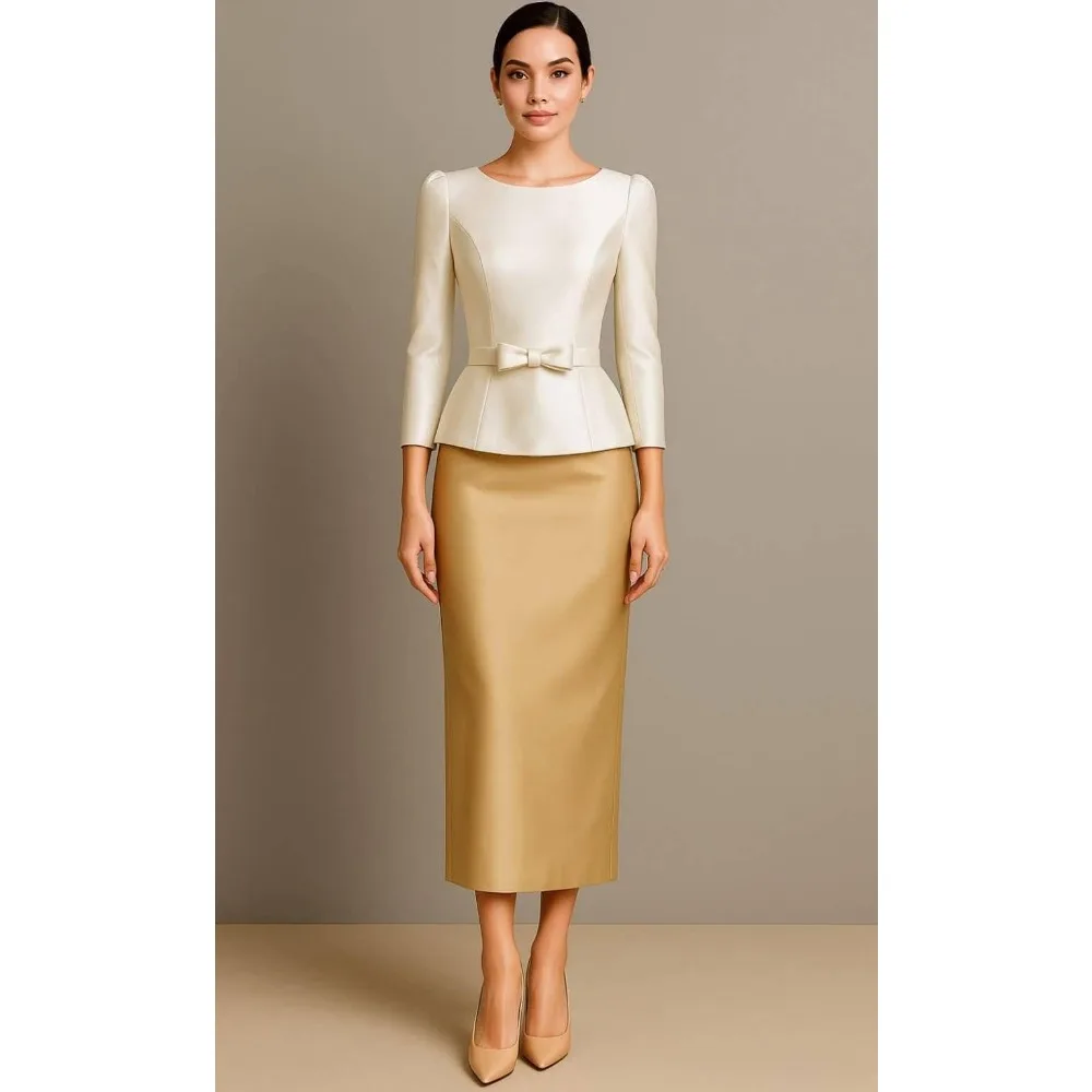 Customized Contrast Color Mother of Birde Dresses 2026 Satin Women‘s Wedding Party Attire Dress Elegant Evening Dress Long Gowns