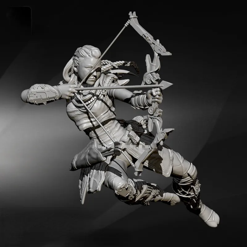 75mm 1/24 Scale Action RPG Model Kit Miniatures GK Horizon Zero Dawn Aloy Unassembled and Unpainted Resin DioramaToys