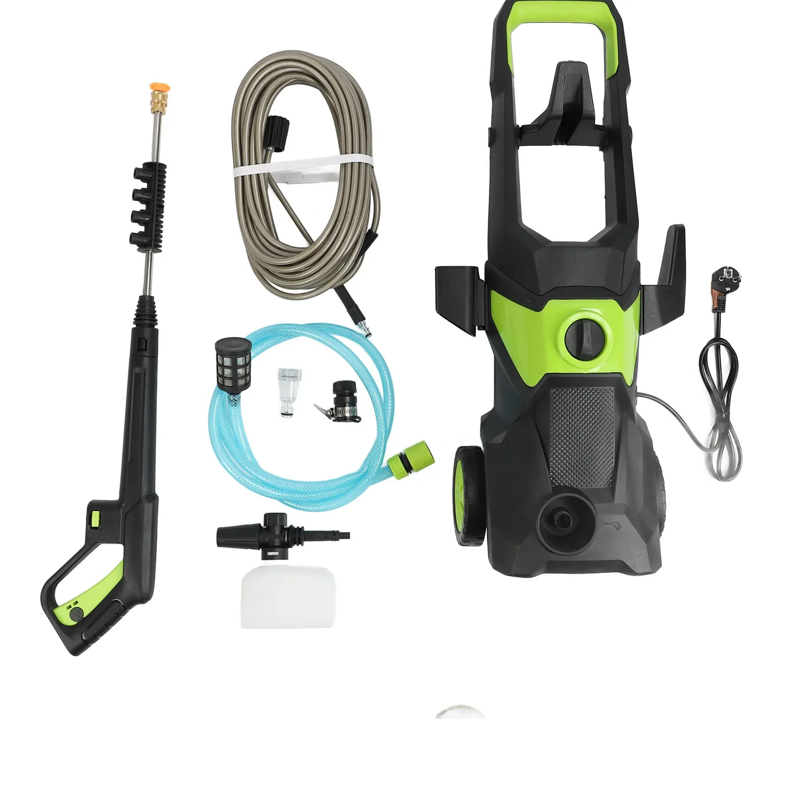Electric Pressure Washer Power Washer Noiseless IPX5 Water Resistant 4.9FT Power Cord 52.5FT Outlet Hose 4000PSI 2400W for Car
