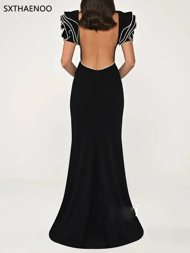 sxthaenoo vestidos para mujer long dress vestido largos evening dress 2025 party summer luxury robes longues woman clothing robe