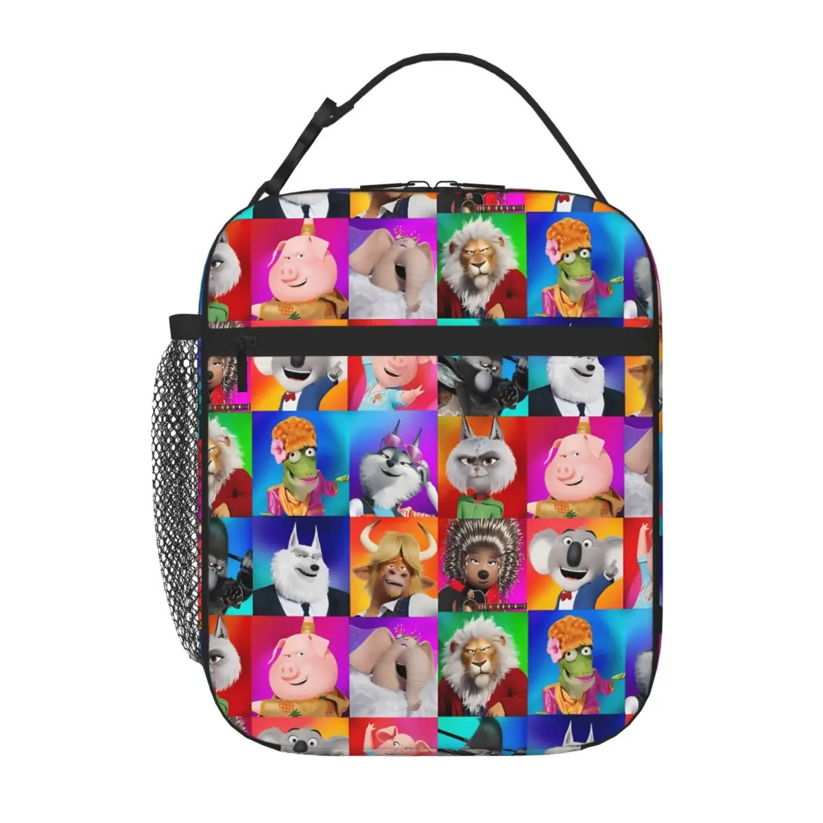 Bestselling All Character Sing 2 Movie Nylon Texture Bento Bag Camping Meal Adult Lunch Bag