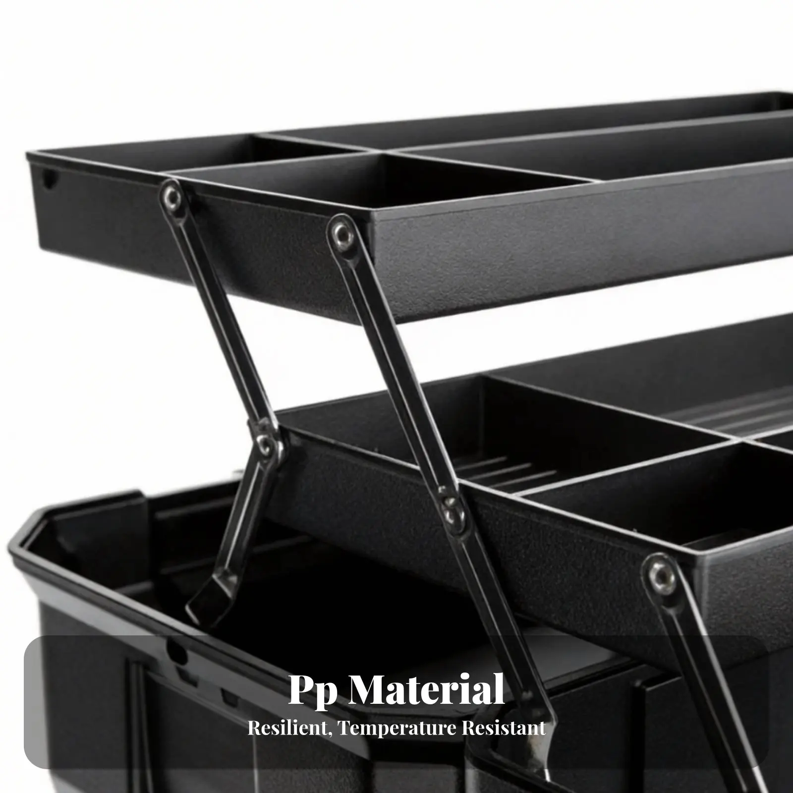 

Портативный органайзер для инструментов с лотком для хранения, прочный контейнер для инструментов, большой вместимости, для домовладельцев и любителей рукоделия.