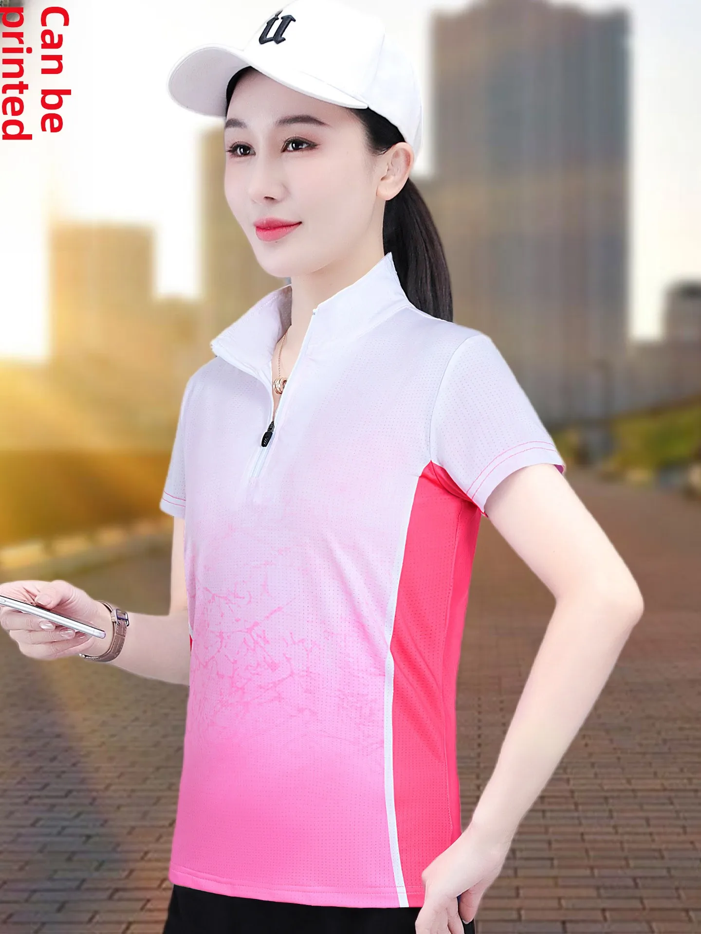 

Женская спортивная футболка из ледяного шелка с быстрым высыханием, новинка лета 2025, модная, дышащая, для бега и фитнеса, топ для занятий спортом