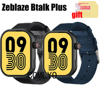 3in1 for Zeblaze Btalk Plus Smart Watch Strap Band wristband Nylon Canva women men Belt Screen Protector