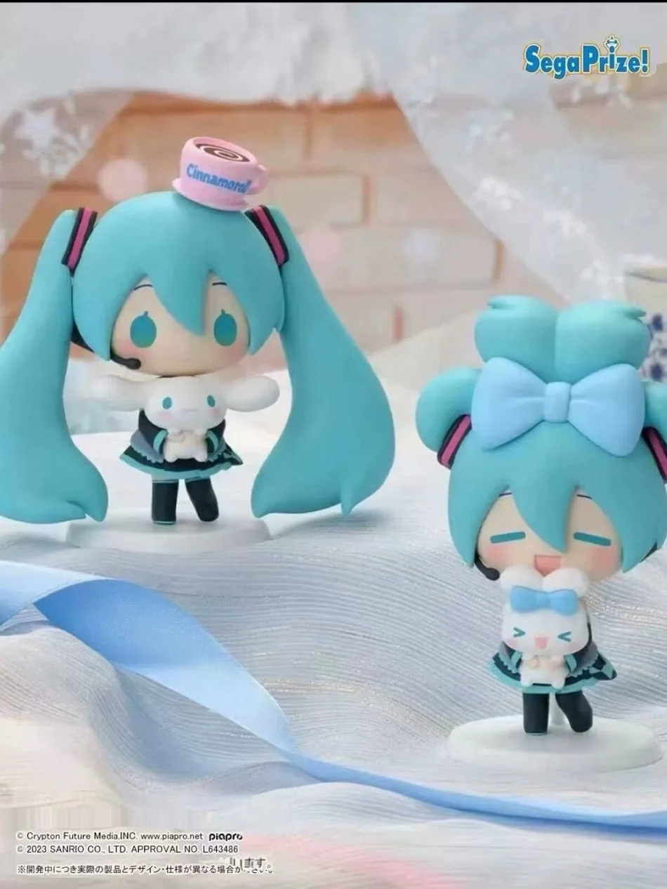 أنيمي هاتسون ميكو الشكل سينامورول أرقام ميكو Kawaii عمل تمثال Q-نسخة دمية نموذج بولي كلوريد الفينيل سطح المكتب الديكور اللعب الهدايا