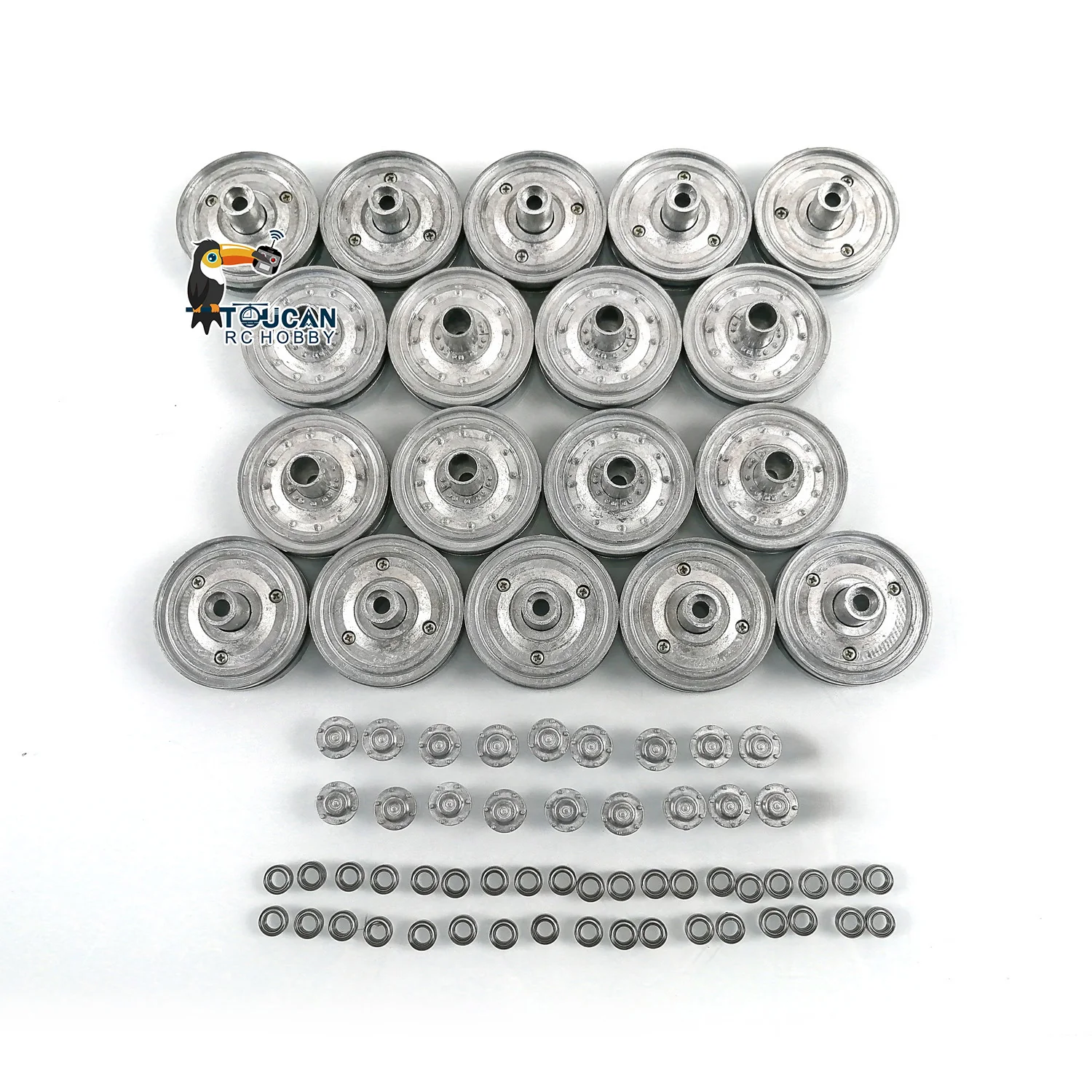 RC أجزاء Henglong عجلات الطريق المعدنية ل 1/16 مقياس الألمانية الملك النمر التحكم عن بعد معركة دبابة نموذج 3888A اللعب TH20030