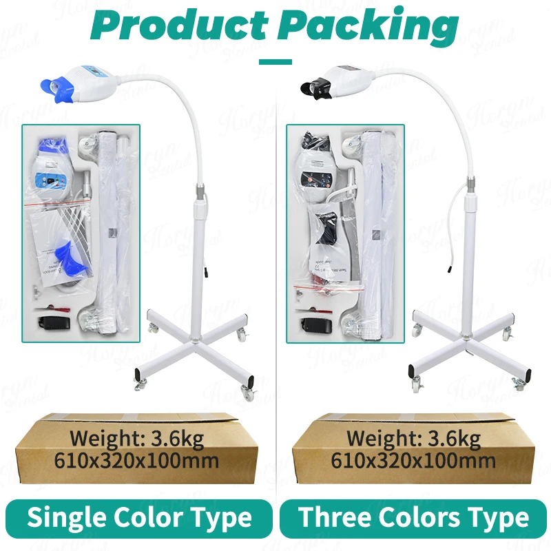 40W Dental Cold Light Lamp 3Color/Blu-ray Teeth Whitening Machine Bleaching Accelerator Device LED Light Dentistry Tool