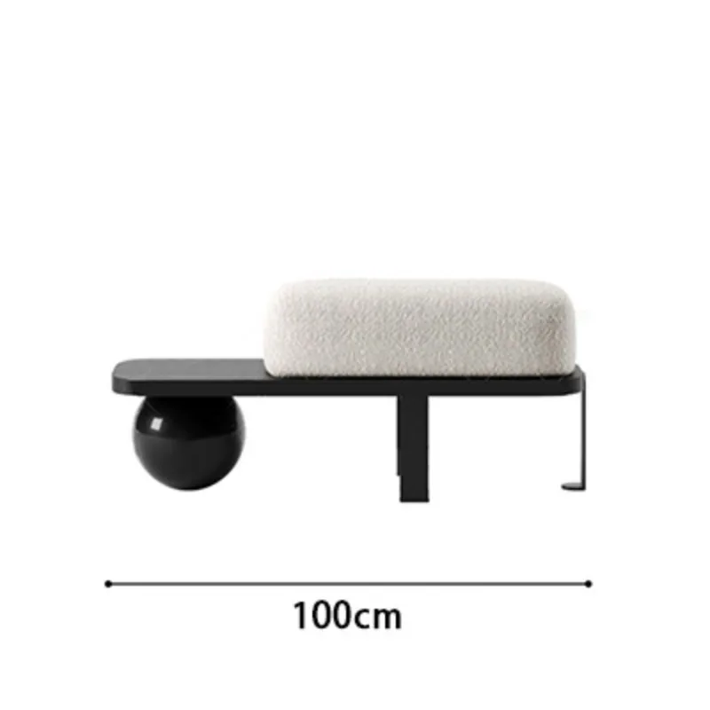 Nordic shoe changing stool, sitting stool creative home sofa stool, bedside stool fitting room long stool entering the door