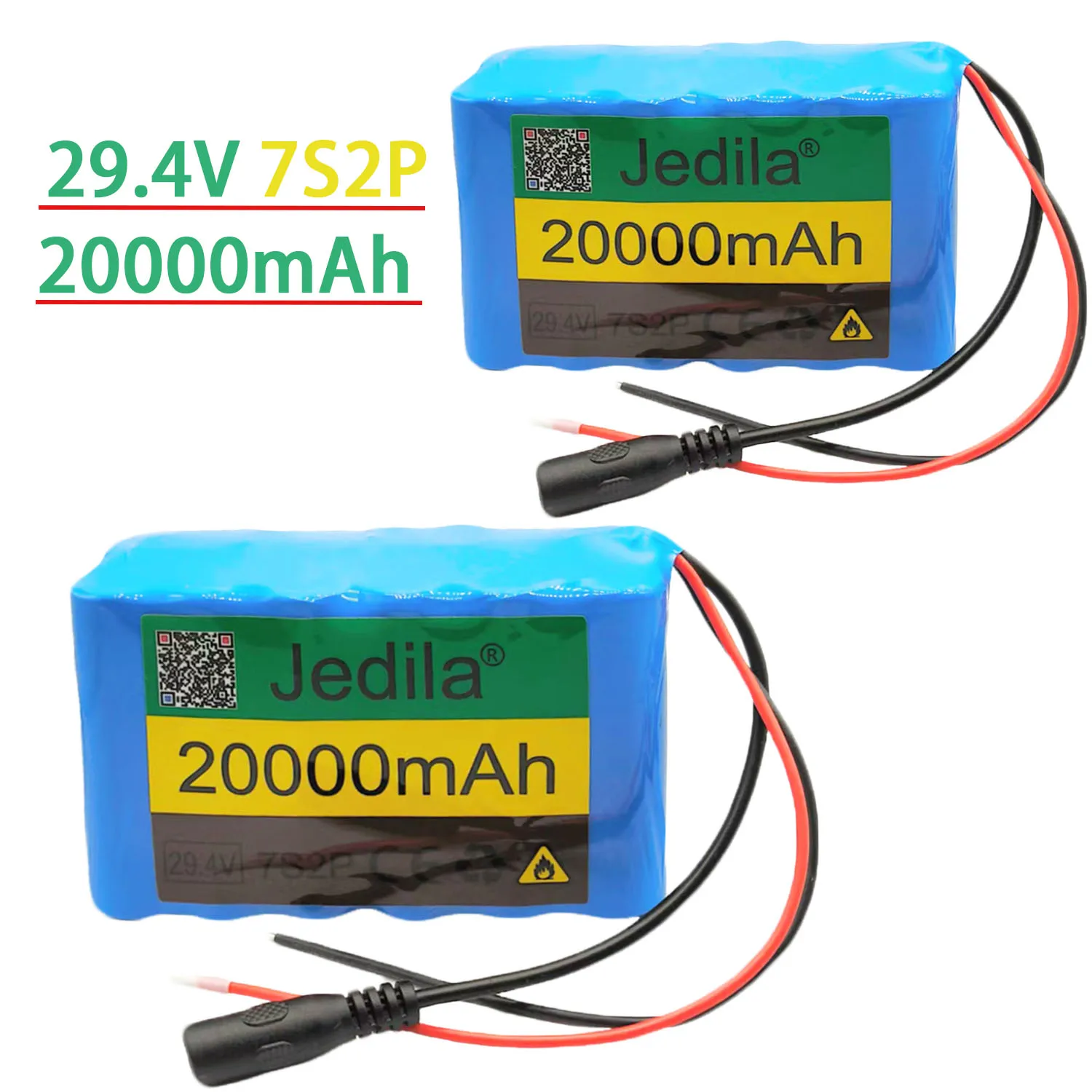 

20000mAh High Capacity 7s2p 24V 20Ah 18650 Battery Li-ion Battery Pack 29.4v Li-ion Battery+Charger
