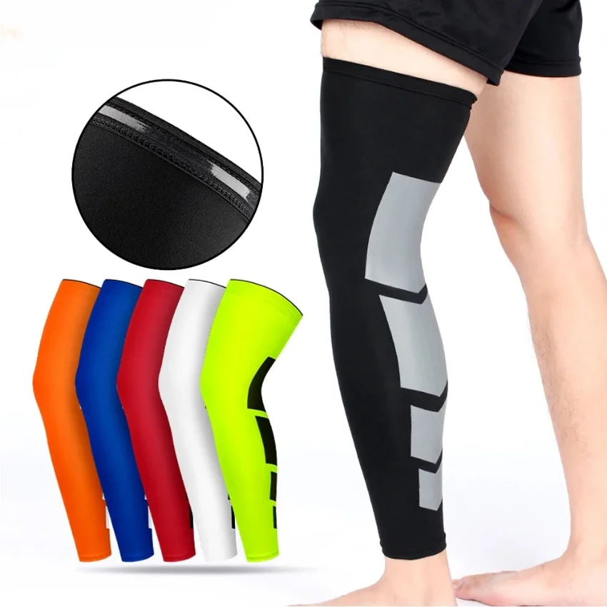 

1pair Compression Sleeves, Full Leg Sleeve Long Knee Brace Knee Support Protect Basketball Football Volleyball Cycling Men Women