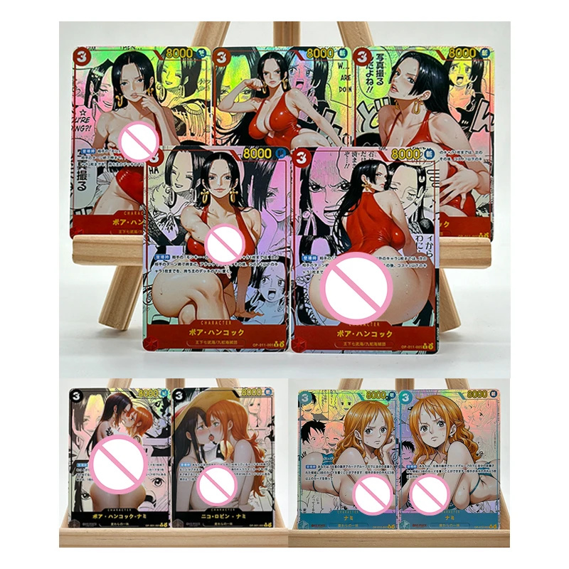 Diy hausgemachte japanische Anime One Piece Yamato Nicole Robin Vivi Nami Charakter Sammlung Karte Anzug Spielzeug Geschenk