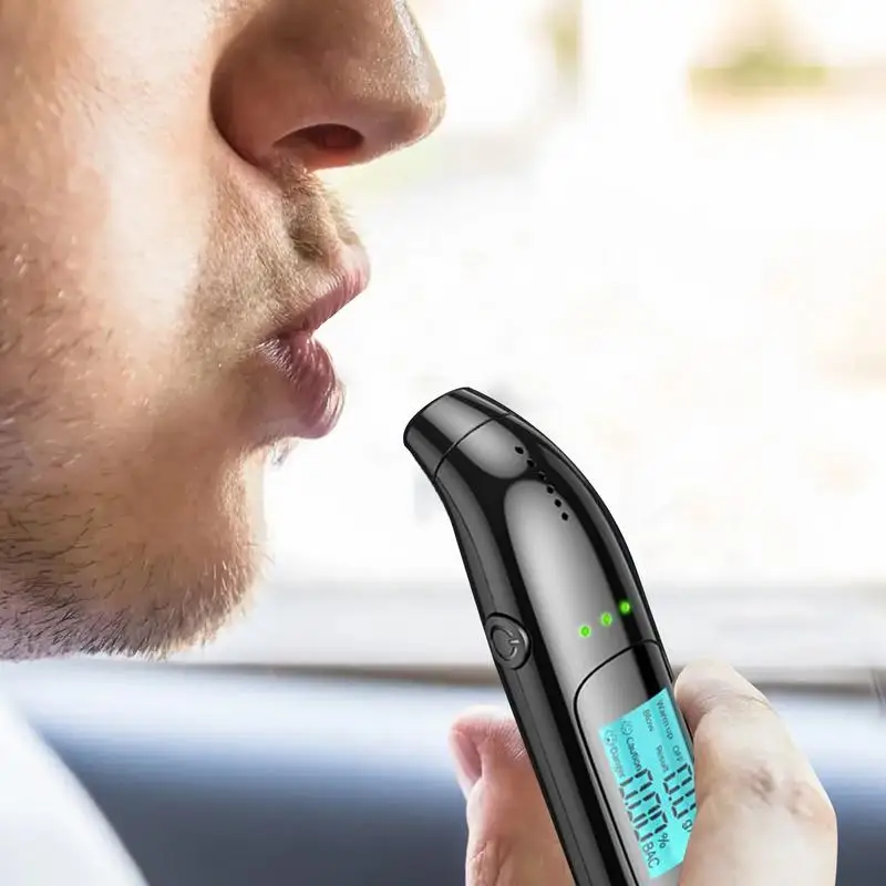 

Digital Alcohol Tester LCD Display Quick Detection Alcohol Tester Safe Driving 20 Seconds Bac Testing Women Men Alcohol Tester