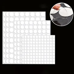 2Sheets Transparent Double-sided Adhesive Tape 10mm 20mm Round Glue Tape Strongly Fixe Seamless Glue Household Paste Decoration