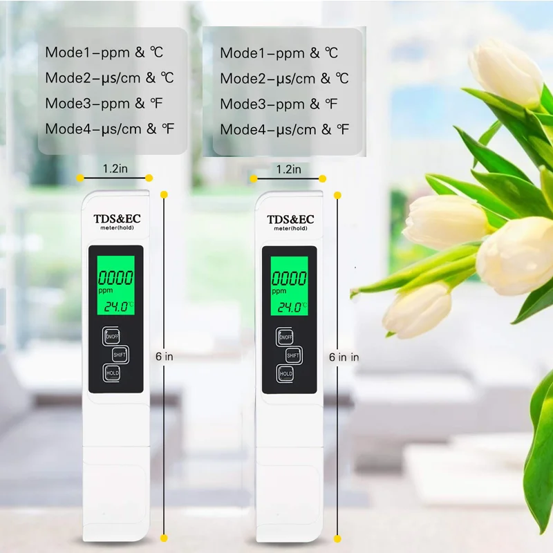 3 In1 TDS EC Meter for Drinking Water A1 EC TDS Tester with Backlight Water Quality Test