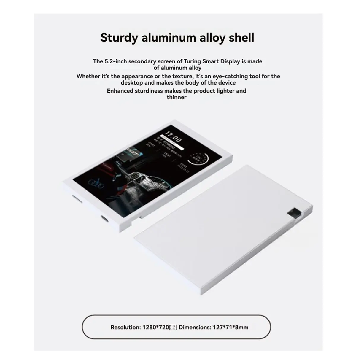 goodidea-turing-carcasa-con-pantalla-inteligente-secundaria-ips-de-52-pulgadas-tipo-c-para-monitoreo-de-cpu-gpu-y-ram-con-interfaz-usb-blanca