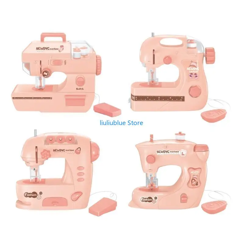 

Miniature Sewing Machine Toy Portable Electric Crafting Machine Battery Powered 62CF