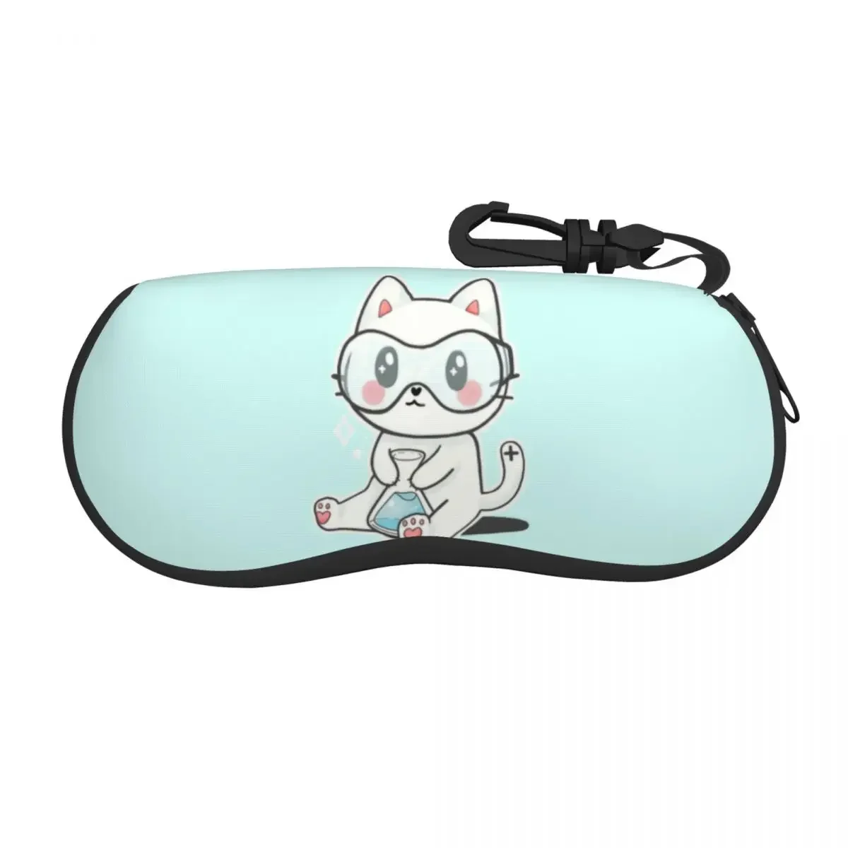 

Cation Science Pun Cat New Shell Eyeglasses Protector Cases Fashion Sunglass Case Glasses Bag