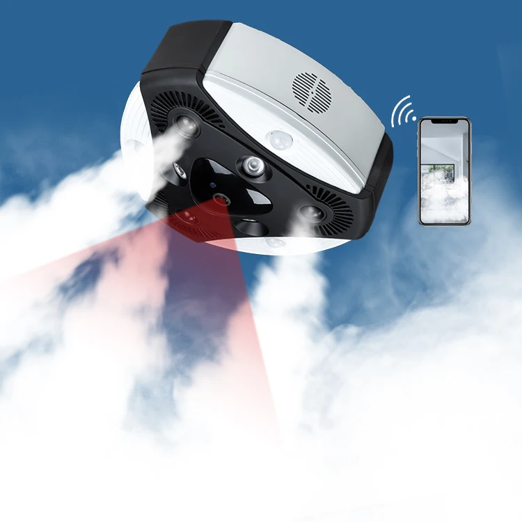 Sensor antirrobo de humo y niebla, alarma antirrobo para el hogar, 3 detectores de movimiento PIR: identifique el movimiento en el área protegida