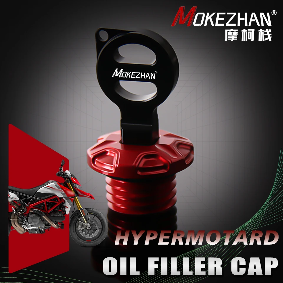 

Motorcycle Parts Anti theft Engine Oil Filler Cap Plug Cover For DUCATI HYPERMOTARD 939 821 950 1100 796 950sp rve Accessories