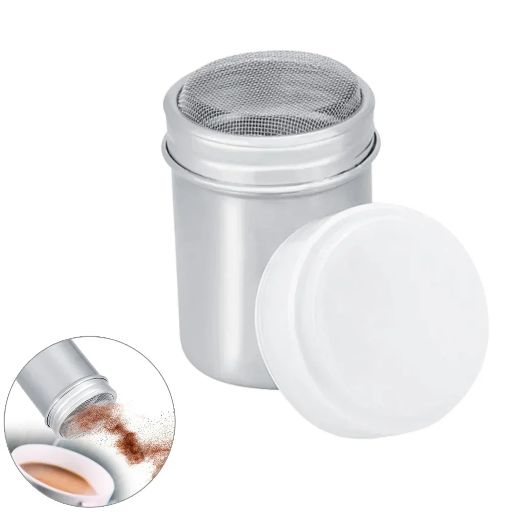 

1pcs Classic Stainless Steel Coffee Shaker Filter Chocolate Sugar Cocoa Flour Sifter Powdered Sugar Cinnamon Sieve Kitchen Tools