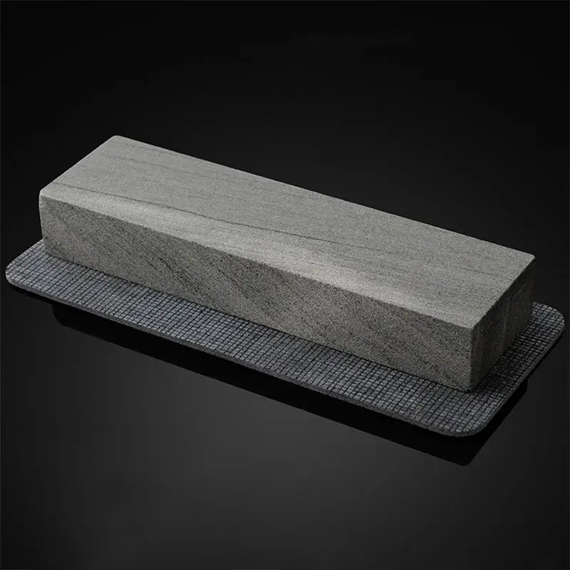 Borracha Sharpening Stone Holder, Suporte Base Anti-Slip, Facas Sharpener Mat, 8.66x3.54 Polegada, 10pcs
