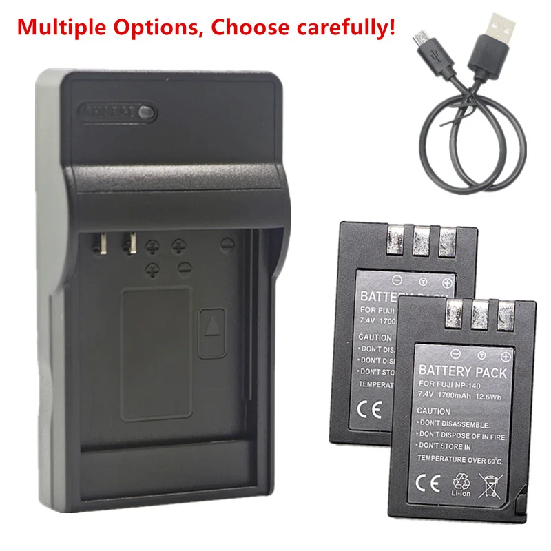 NP-140 Battery or Charger for Fujifilm FinePix S100FS S200EXR S205EXR