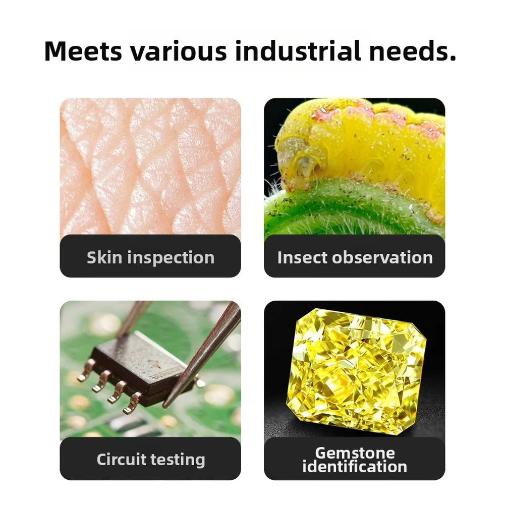 

Цифровой микроскоп 1600X с регулируемыми 8 светодиодными лампами для портативного использования, совместимый с телефоном ANDROID и IOS