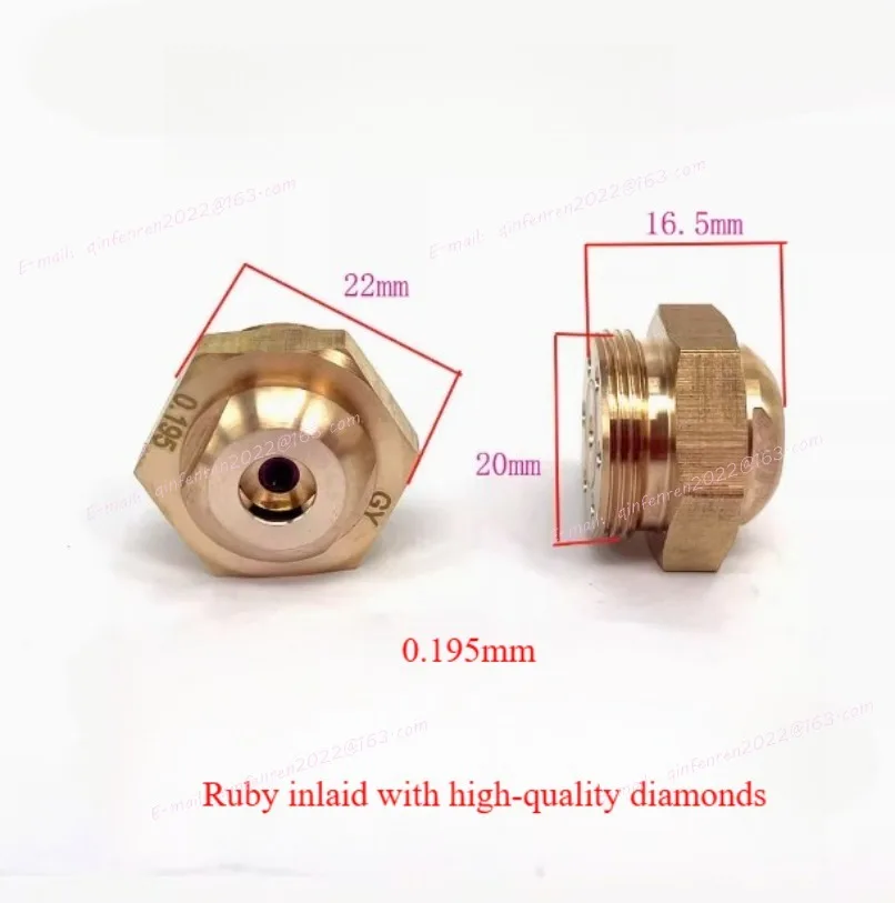 Ruby Molybdenum Wire Guider 0.192mm 0.195mm Water Panel Spray Cooling Plate Guide for Medium Speed WEDM Wire Cut Machine 1PC