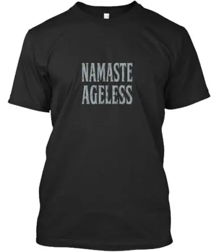 Mens Namaste Ageless Yoga T-Shirt Made in the USA Size S to 5XL