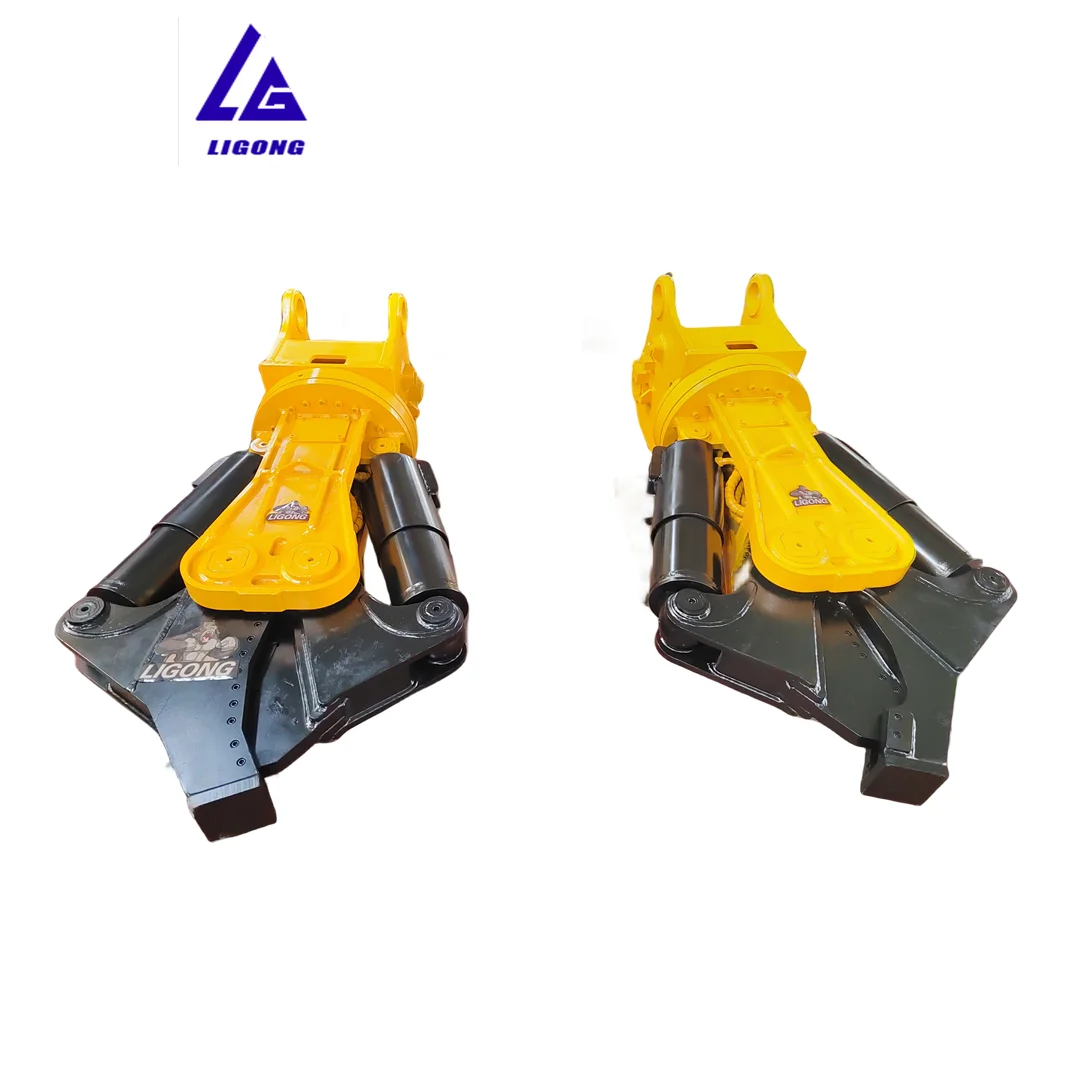 360 degree rotating double ram hydraulic metal shear cutter for ZX160 ZX180 excavator