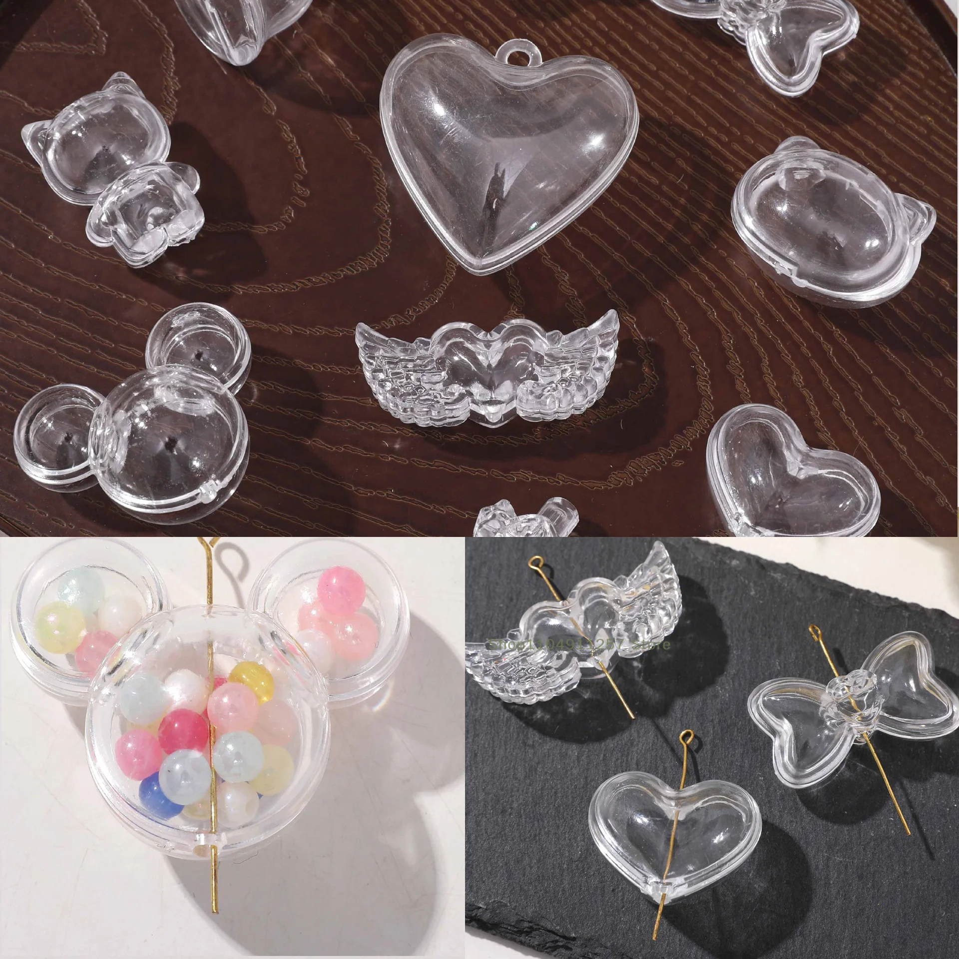 

2Pcs Pet Hair Keepsake Box Transparent Dog Cat Fur Storage Box For DIY Memorial Decoration Gift For Pet Lovers Display Souvenir