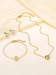 Butterfly Shell Necklace Fashionable and Minimalist Women's Necklace 3-piece Set