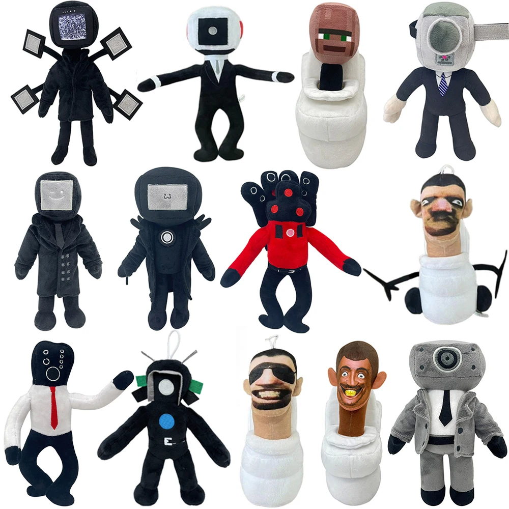 

Игрушка-плюшевая кукла Toilet Man против Surveillance Man: Титан Звуковой Человек, ТВ-Человек. Подарок.