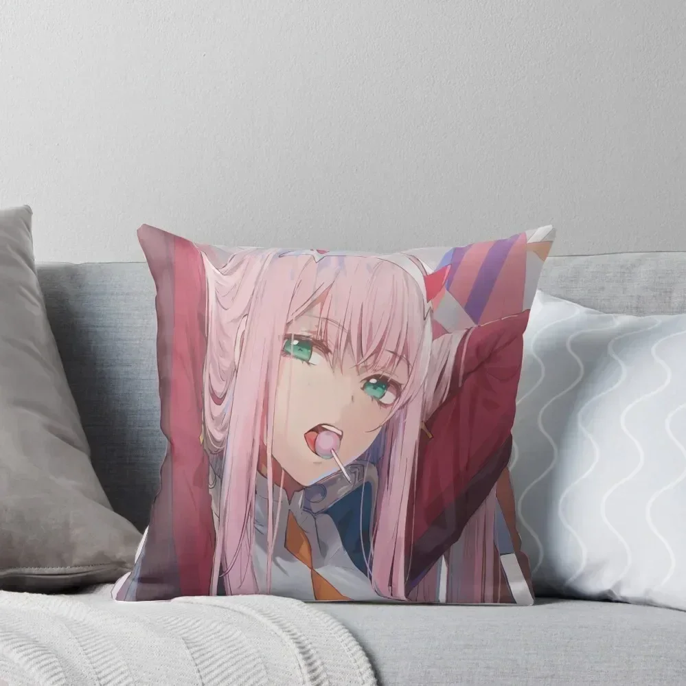 Darling in the Franxx Throw Pillow Sofa Cushion Sofa Covers For Living Room pillow