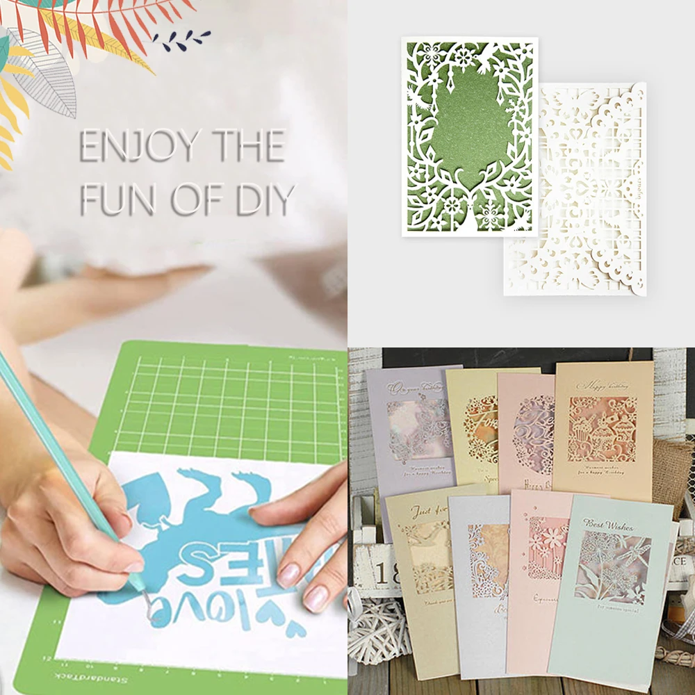 3/4 Stück 12 x 12 Zoll tragbare Ersatz-Cameo-Silhouette-Schneidematte für Cricut-Klebstoff-PVC-Schneidematten zum Basteln und Nähen – Detail 5